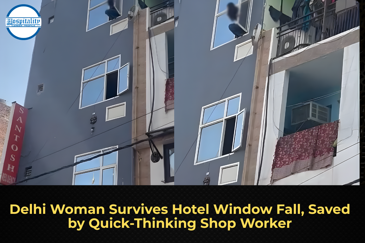 Delhi Woman Survives Hotel Window Fall, Saved by Quick‑Thinking Shop Worker