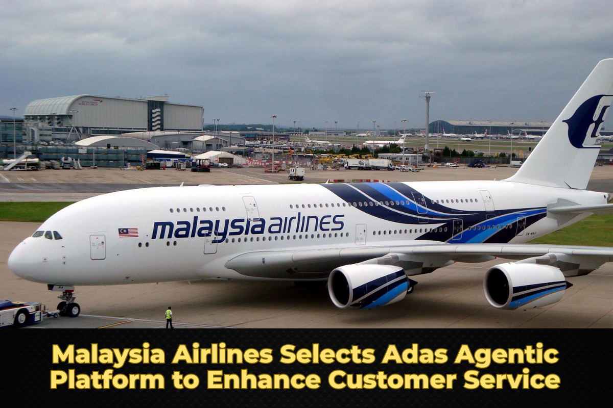 Malaysia Airlines aircraft representing the airline’s adoption of an AI-powered customer service platform.