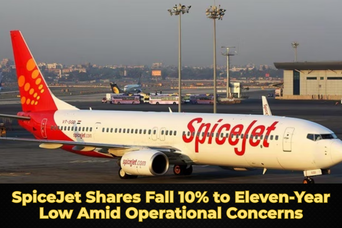 SpiceJet Shares Fall 10% to Eleven-Year Low Amid Operational Concerns