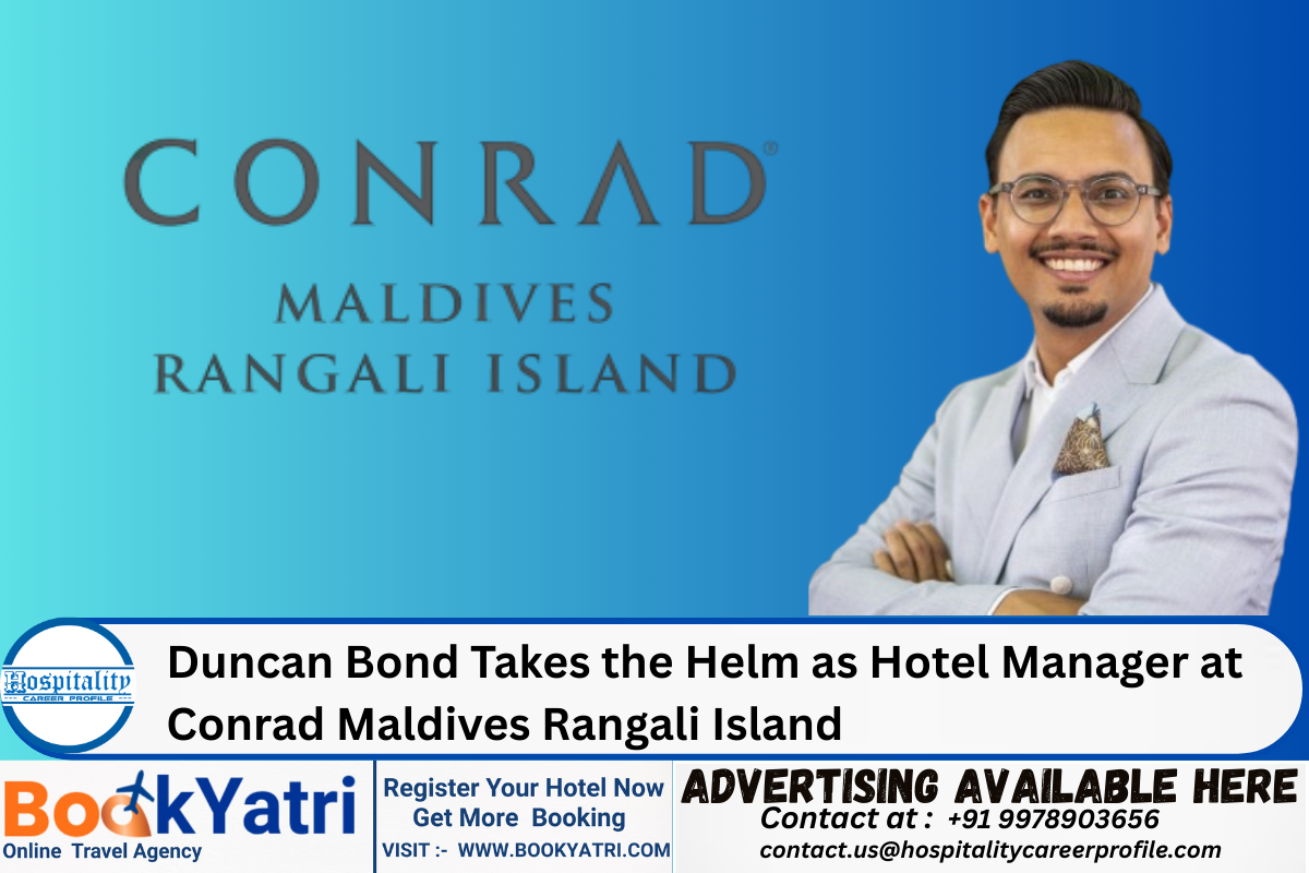 Duncan Bond appointed as Hotel Manager at Conrad Maldives Rangali Island