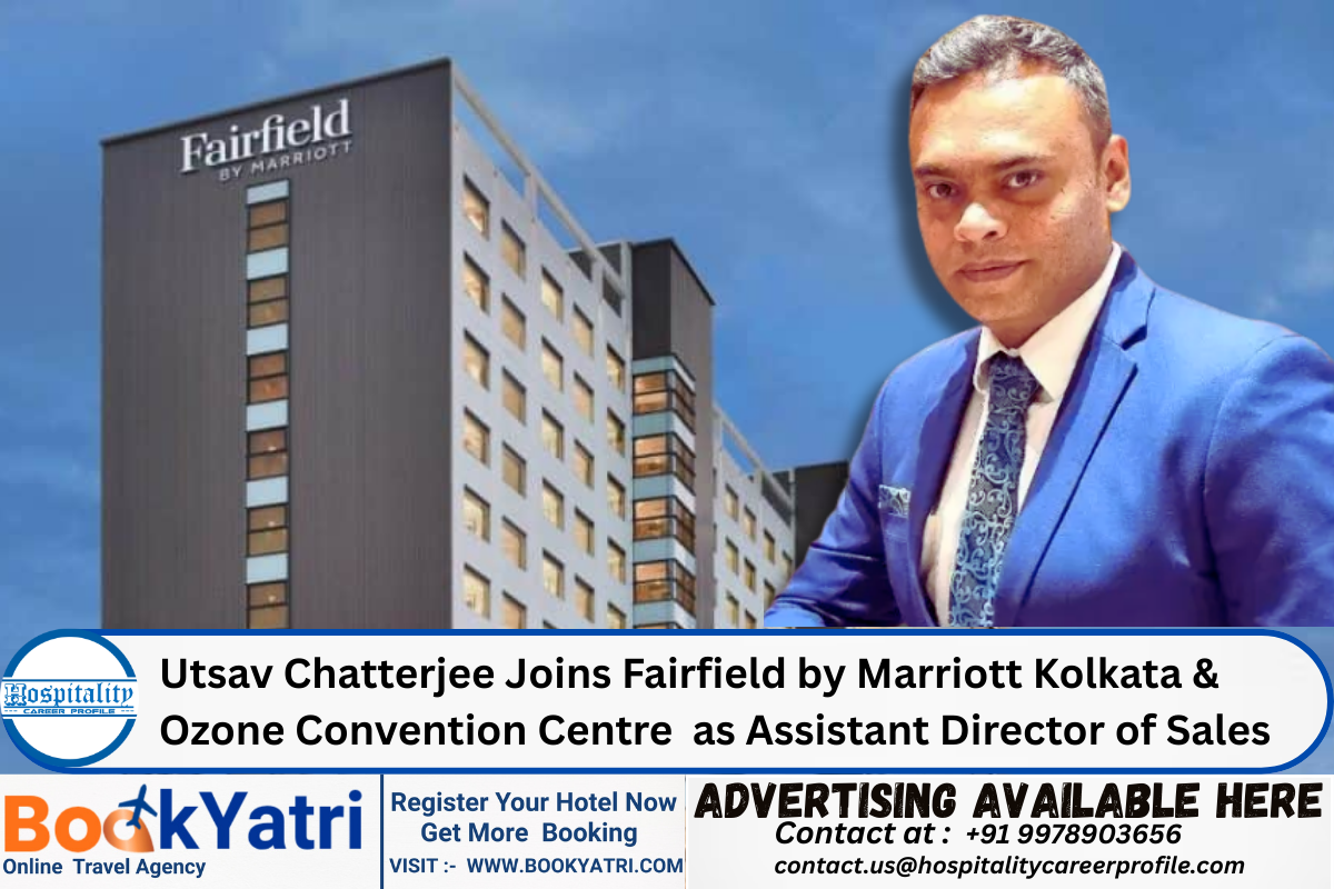 Utsav Chatterjee Joins Fairfield by Marriott Kolkata & Ozone Convention Centre  as Assistant Director of Sales