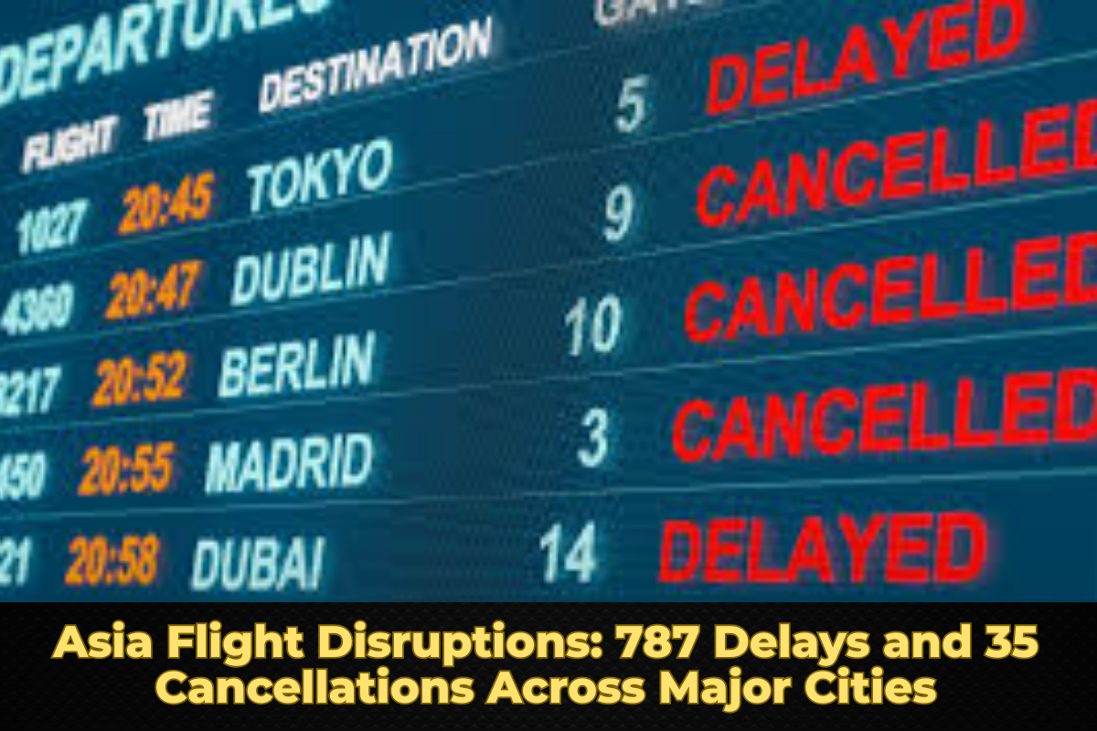 Asia Flight Disruptions: 787 Delays and 35 Cancellations Across Major Cities
