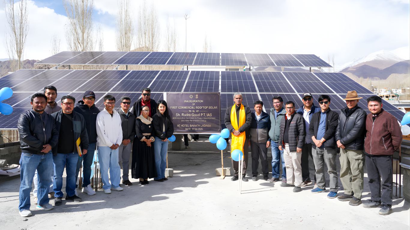 Ladakh Launches First Commercial Rooftop Solar Project at Hotel Barath Leh to Boost Sustainable Tourism