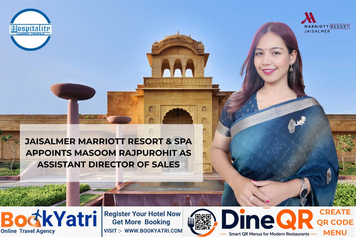 Jaisalmer Marriott Resort & Spa Appoints Masoom Rajpurohit as Assistant Director of Sales