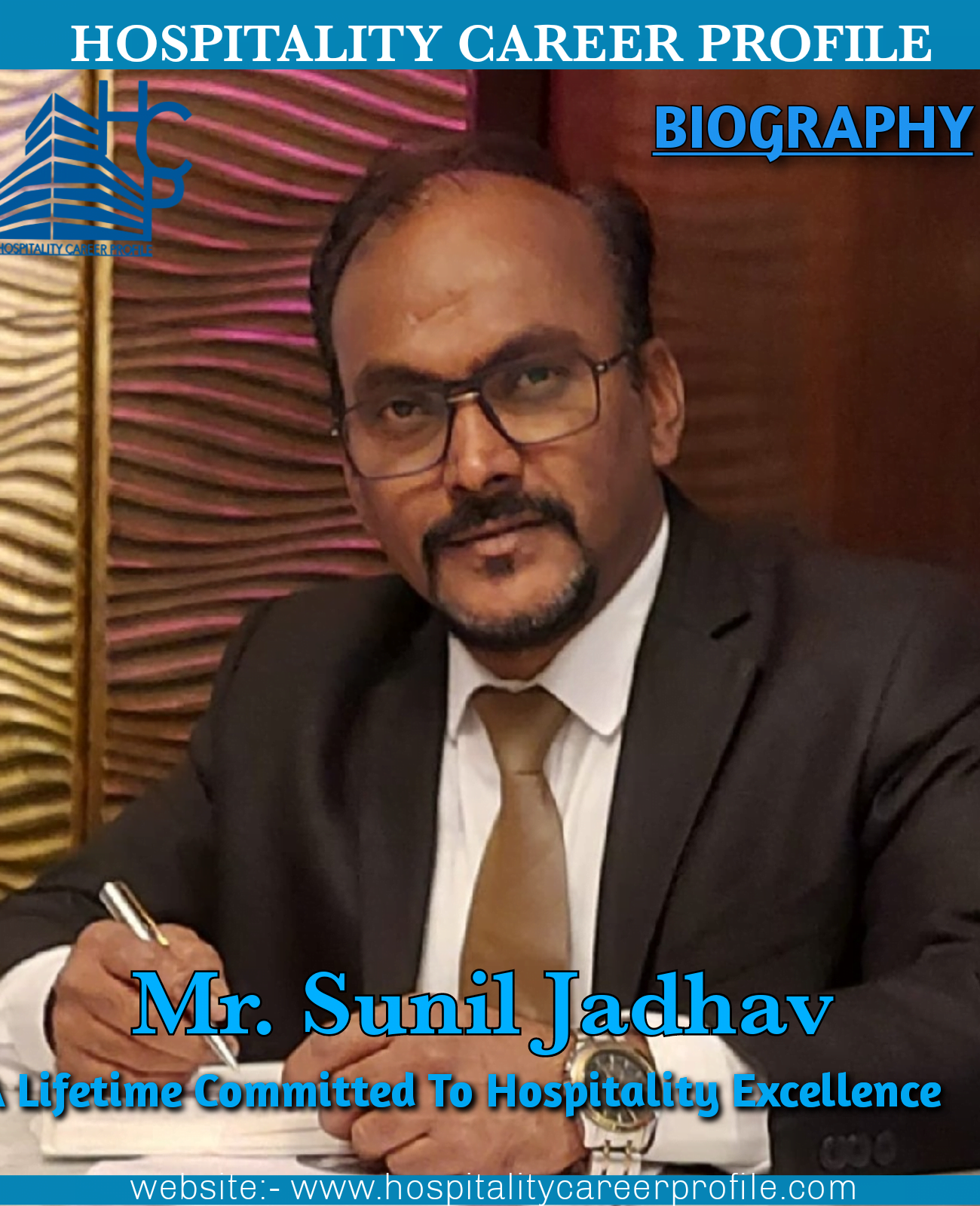 Sunil Jadhav Biography A Lifetime Committed To Hospitality Excellence