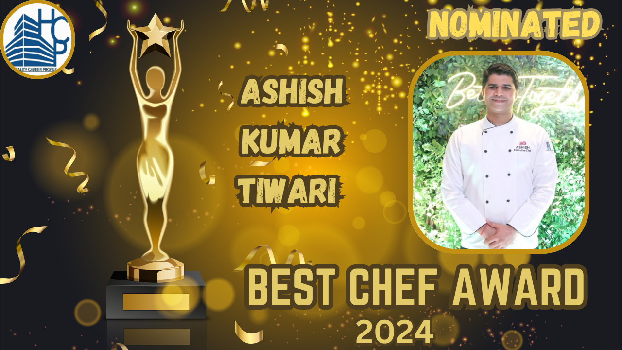 Portrait of Ashish Kumar Tiwari, Executive Chef at Crowne Plaza, New Delhi Rohini