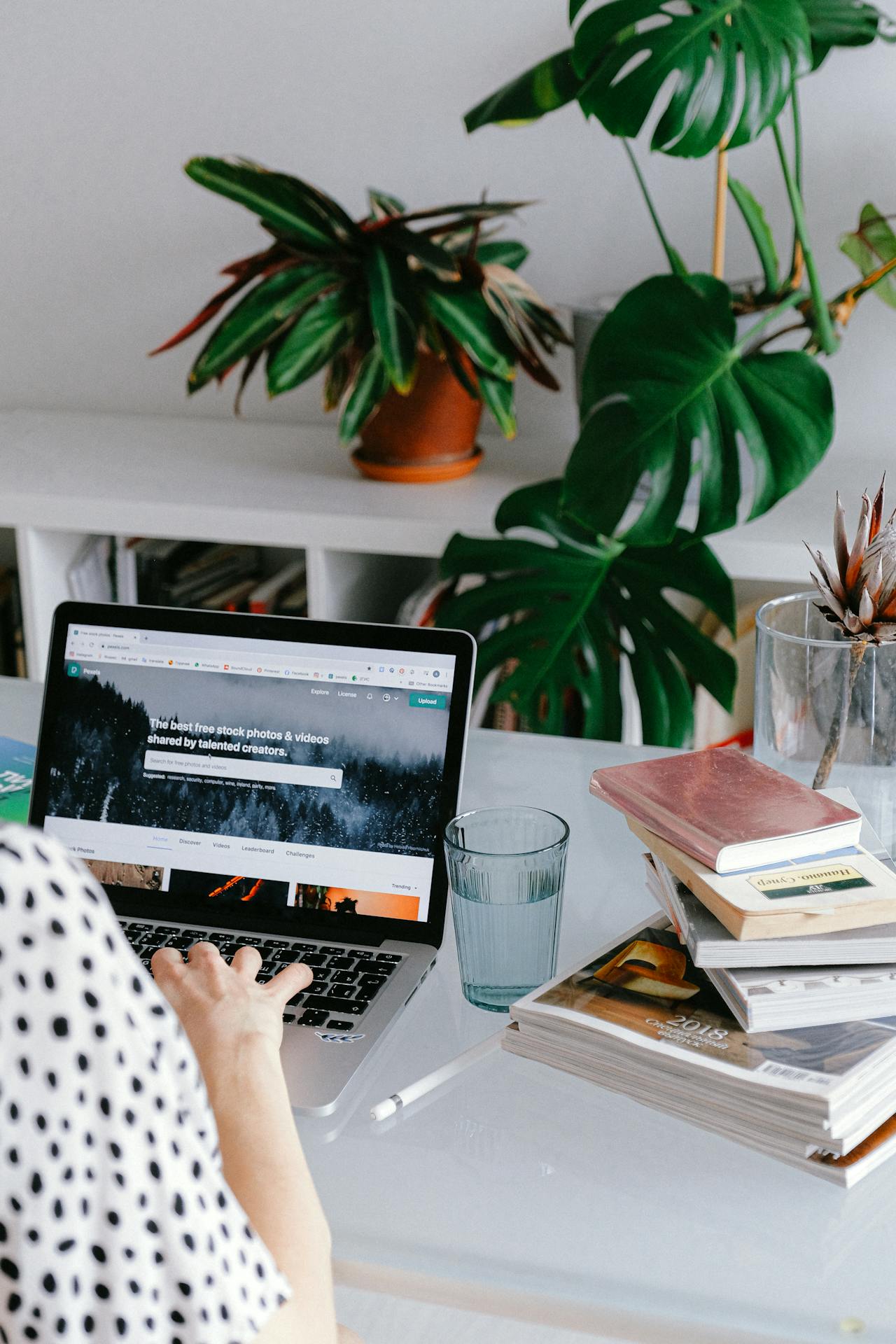 Person working on a laptop at a cozy home office, symbolizing the flexibility and independence of a freelancing career