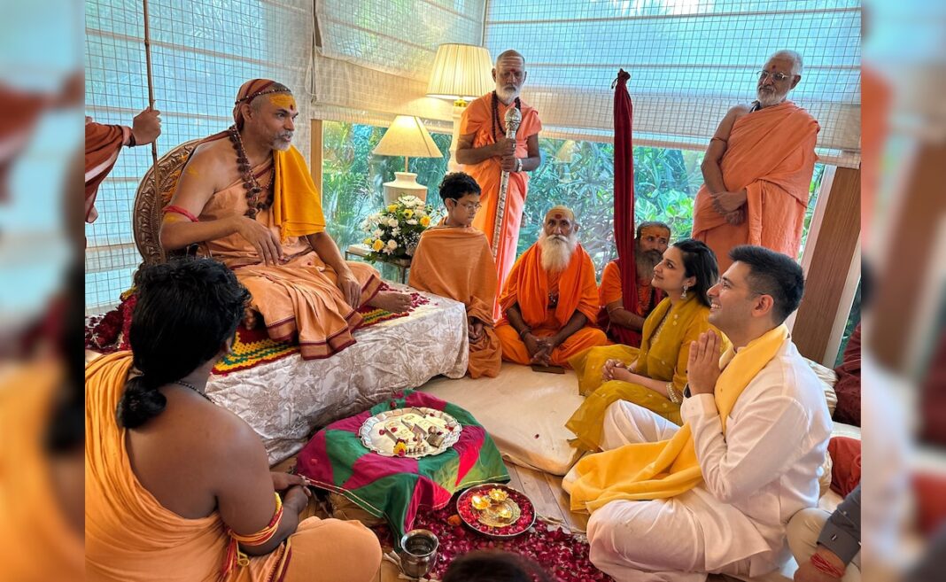 Shankaracharya Visits Raghav Chadha, Parineeti Chopra