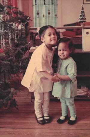 Kamala Harris and her sister Maya in their home in Madison, Wisconsin in the late 1960s.