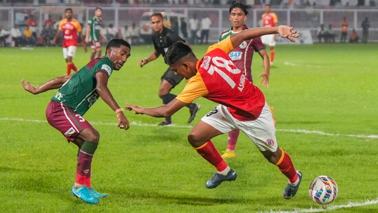 East Bengal vs Mohun Bagan Super Giant, ISL 2024-25 Live streaming(PTI)