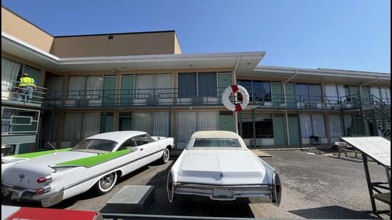 Outside room 306 in Lorraine Motel, Memphis, where Martin Luther King Jr was shot. The site is now a national civil rights museum. (HT Photo)