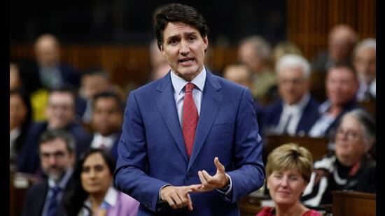 Prime Minister Justin Trudeau speaks during Question Period in the House of Commons on Parliament Hill in Ottawa, Ontario, Canada, on Wednesday. (REUTERS)