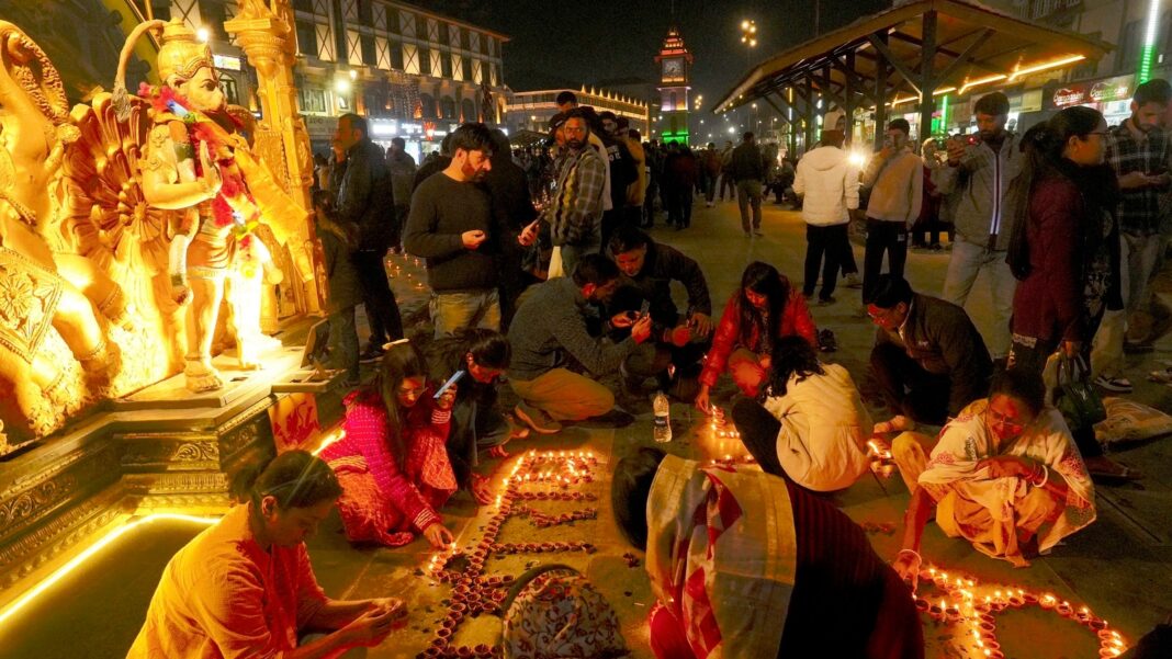 Srinagar: First-ever grand Diwali celebrations illuminate Lal Chowk. See photographs | Newest Information India