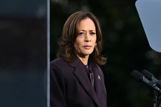 US Vice President Democratic presidential candidate Kamala Harris speaks at Howard University in Washington, DC, on November 6, 2024. Donald Trump won a sweeping victory on November 6, 2024 in the US presidential election, defeating Kamala Harris to complete an astonishing political comeback that sent shock waves around the world.