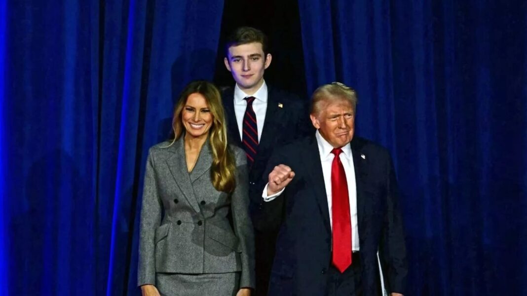 Donald Trump makes main confession about son Barron’s top as his plans after dad’s White Home win revealed