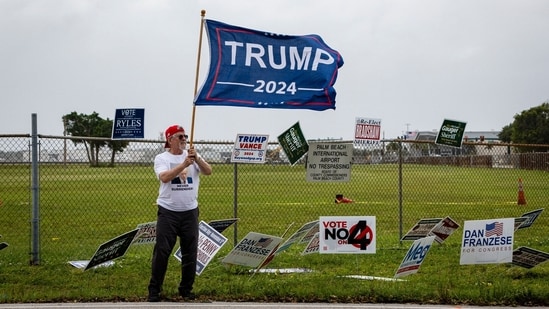 The 2024 presidential campaign was marked by two assassination attempts, a candidate switch, divisive rhetoric and warnings about the fate of democracy. Photographer: Eva Marie Uzcategui/Bloomberg(Bloomberg)