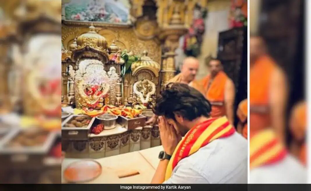 On Bhool Bhulaiyaa 3 Launch Day, Kartik Aaryan Provides Prayers At Siddhivinayak Temple