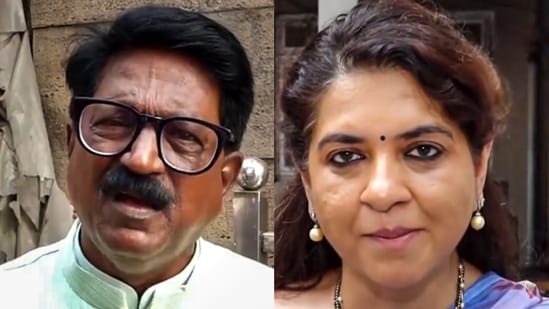 Shiv Sena (UBT) leader Arvind Sawant and Shaina NC