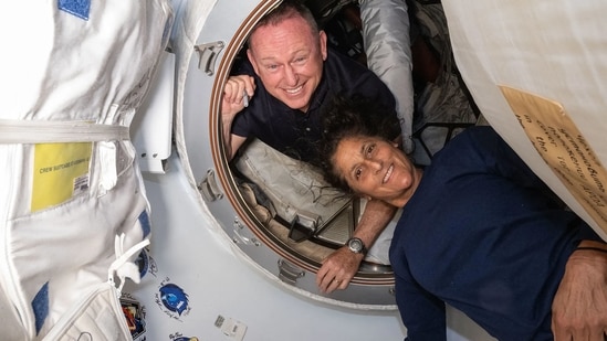 NASA astronauts Sunita "Suni" Williams and Barry "Butch" Wilmore left Earth for an eight-day trip in June. They will now return in February 2025.(AFP)