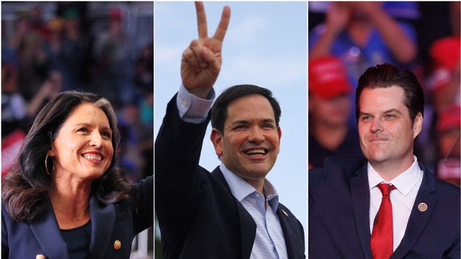 Gaetz Gabbard Rubio make Trumps list