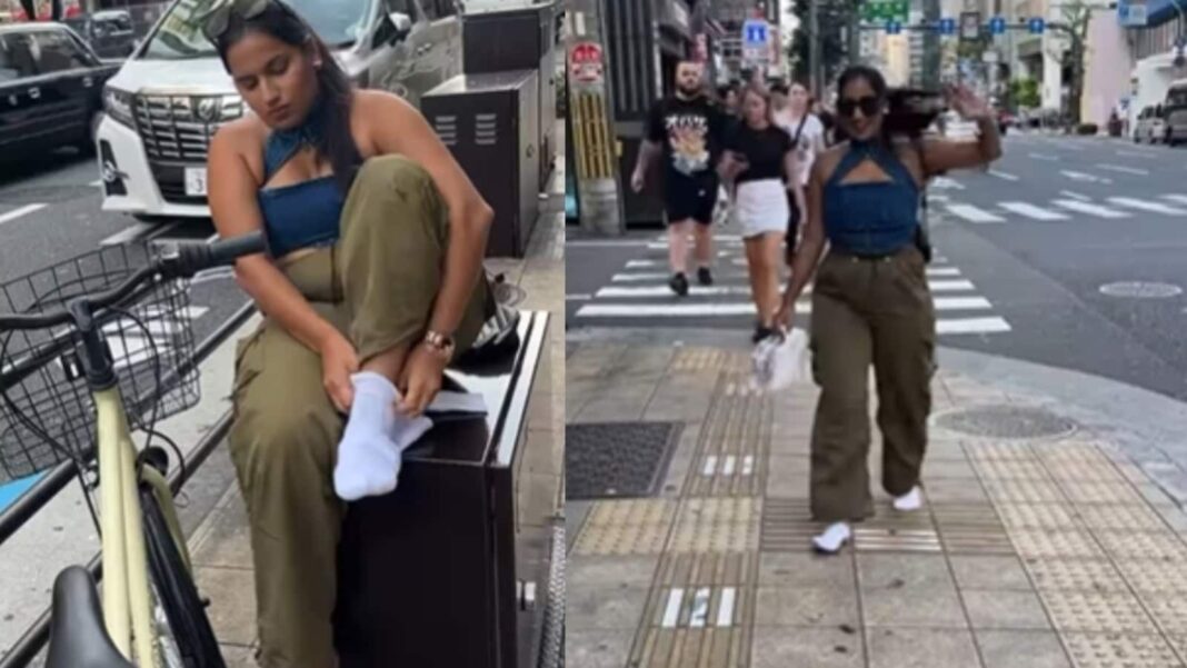 Indian woman walks through streets of Japan in white socks to test cleanliness, result leaves internet stunned | Trending