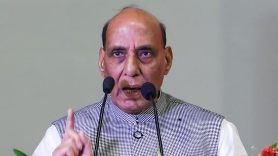 Union Defence Minister Rajnath Singh.(PTI)