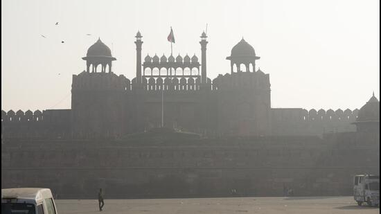 Red Fort a day after Diwali celebrations. (PTI)