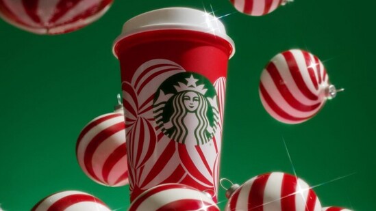 Customers can receive a free reusable red holiday cup with any handcrafted holiday beverage at participating Starbucks locations.(@starbucks/Instagram)