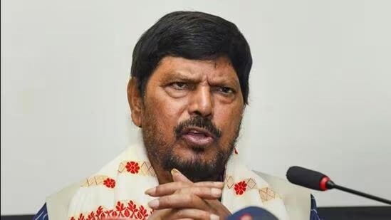 Union minister and president of the Republican Party of India (RPI), Ramdas Athawale (HT File)