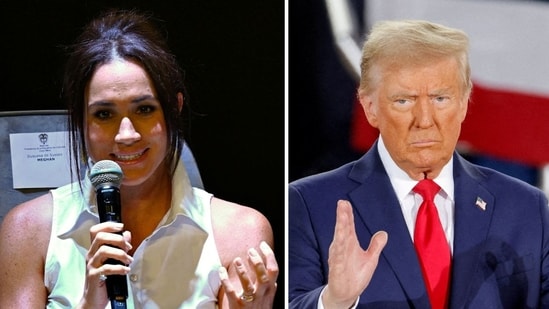 Meghan Markle ‘might want to leave America’ as she ‘really viscerally disliked’ Donald Trump: expert (Photo by Raul ARBOLEDA / AFP, REUTERS/Jonathan Drake/File Photo)