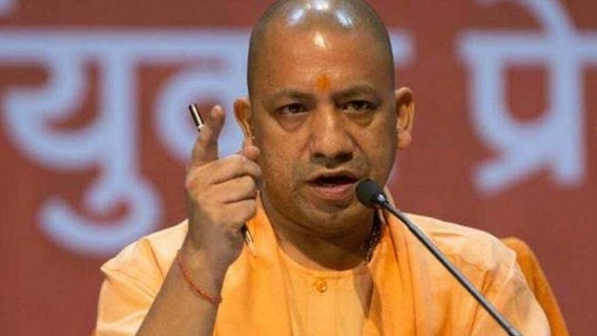 Security for Chief Minister Yogi Adityanath has been significantly increased following this death threat.(HT File)