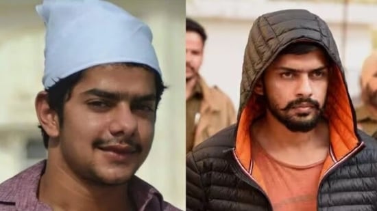 Anmol Bishnoi, the younger brother of jailed gangster Lawrence Bishnoi (right), 