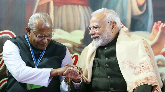 Prime Minister Narendra Modi on Monday attended Christmas celebrations hosted by the Catholic Bishops' Conference of India (CBCI), at the CBCI Centre premises in New Delhi on Monday. (DPR PMO)