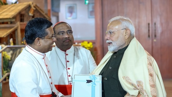 PM Modi interacted with cardinals, bishops and archbishops from the association(DPR PMO)