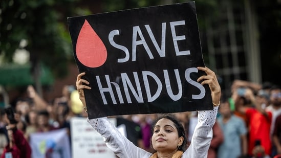 Attacks allegedly targeting the members of Hindu community and recent arrest of Hindu monk Chinmoy Krishna Das have led to strained bilateral relations between India and Bangladesh(AFP file)