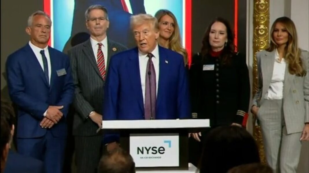 Donald Trump takes over New York Stock Exchange after scoring Time's Person of the Year title