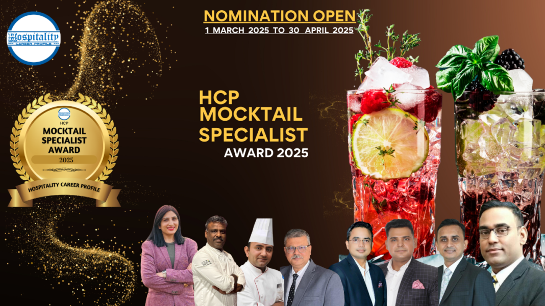 HCP Mocktail Specialist Award 2025 – Recognizing India's top mocktail experts